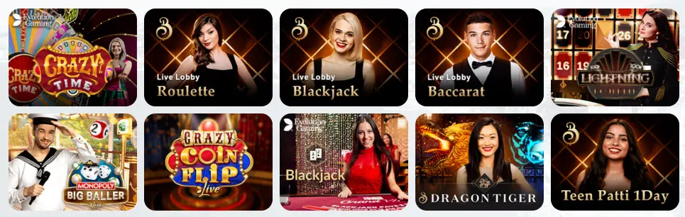 Jeux de casino en direct MAXIBET CASINO
